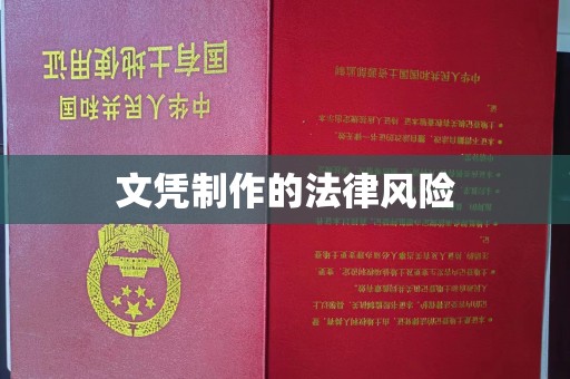 紫云文凭制作的法律风险