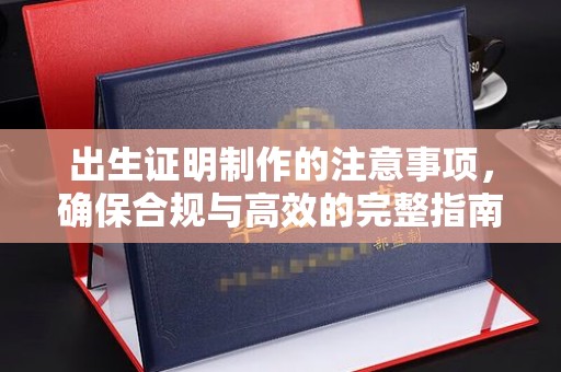 紫云出生证明制作的注意事项，确保合规与高效的完整指南